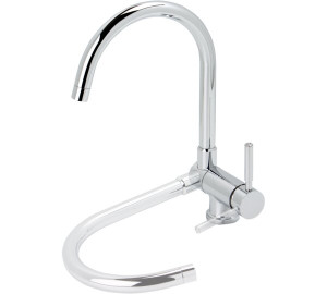 Grifo de cocina monomando abatible cartucho 35 apertura en frío Cromado Tau